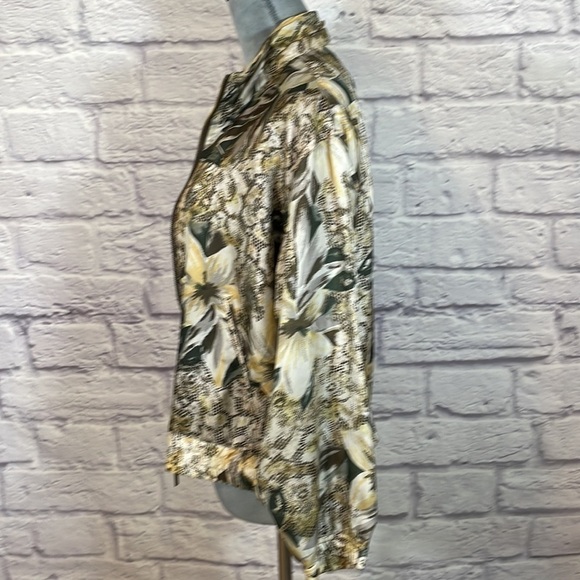 EVR vintage silk grannycore bomber jacket - Picture 8 of 9